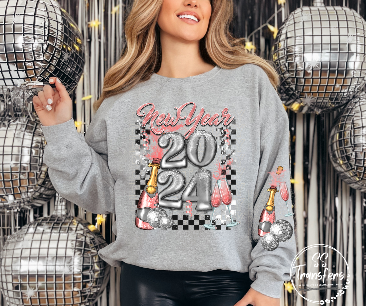 New Year 2024 (w/Sleeve Option) DTF Transfer