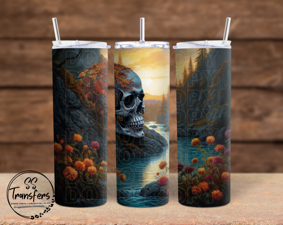 Skull (Multiple Colors) Sub Tumbler Transfer