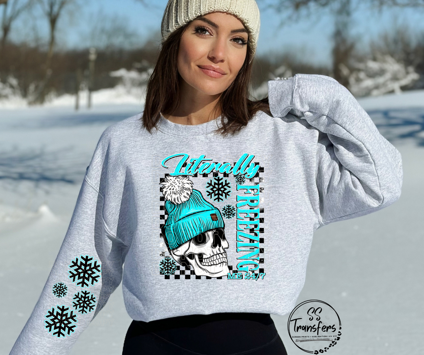 Literally Freezing (w/Sleeve Option) DTF Transfer