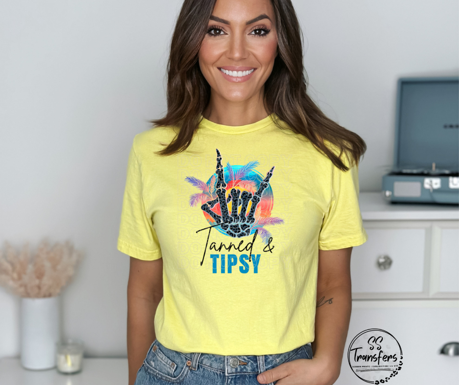 Tanned & Tipsy DTF Transfer