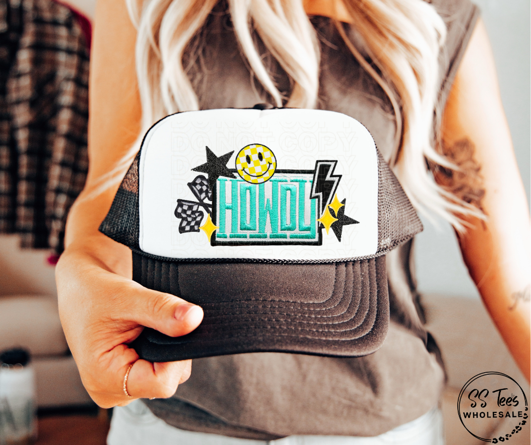 Howdy Faux Embroidered Hat DTF/Sub Transfer
