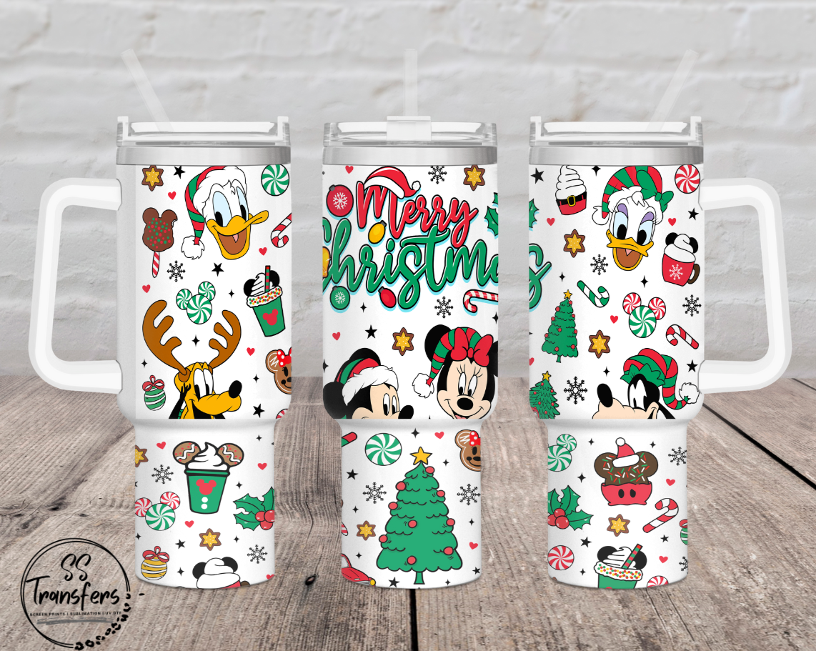 Mouse Christmas 40oz UV Wrap