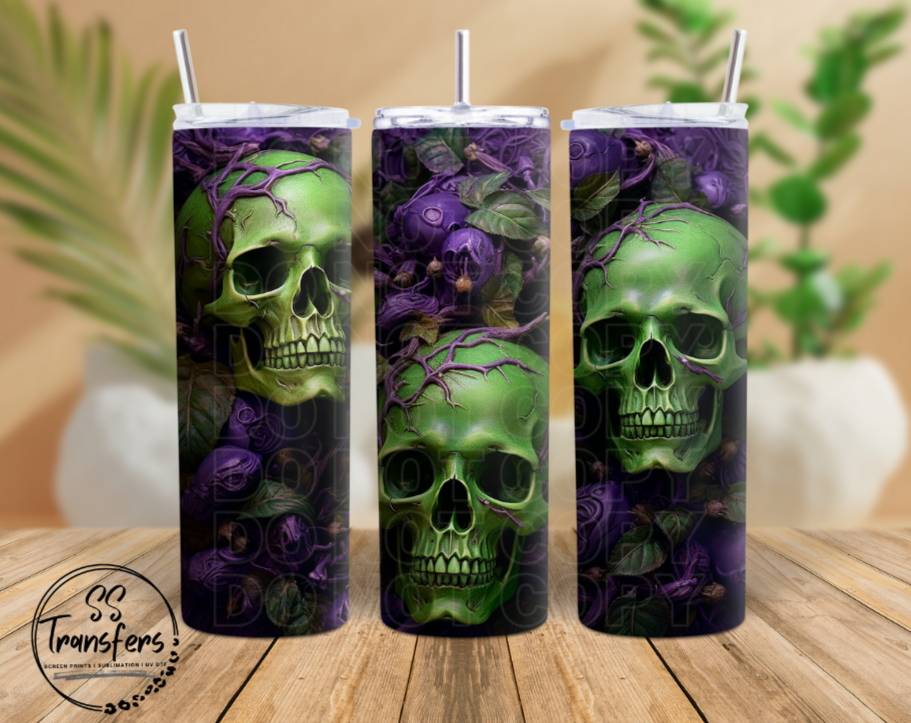 Skull (Multiple Colors) Sub Tumbler Transfer