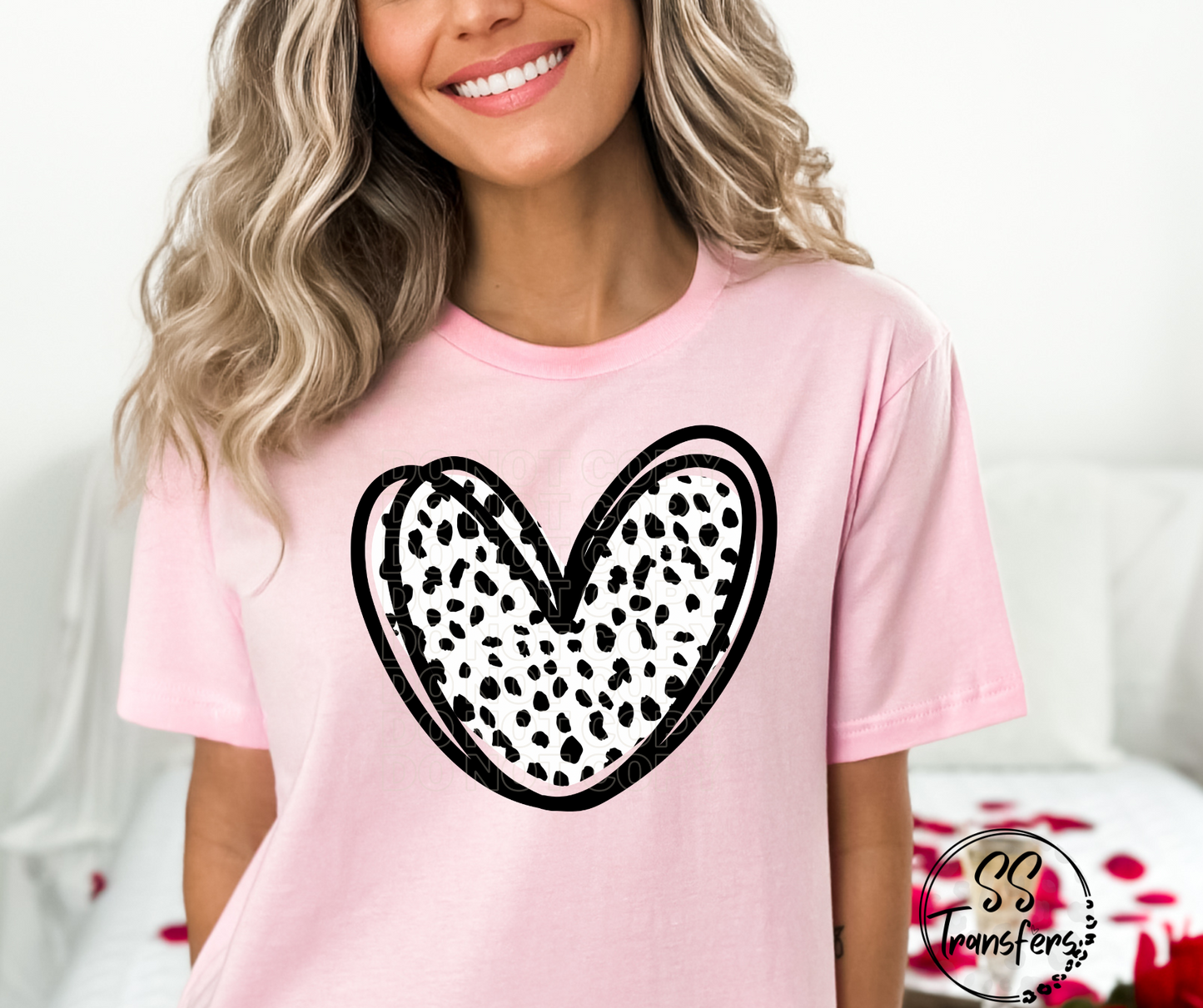 *SS Exclusive* Dalmation Dot Heart DTF Transfer