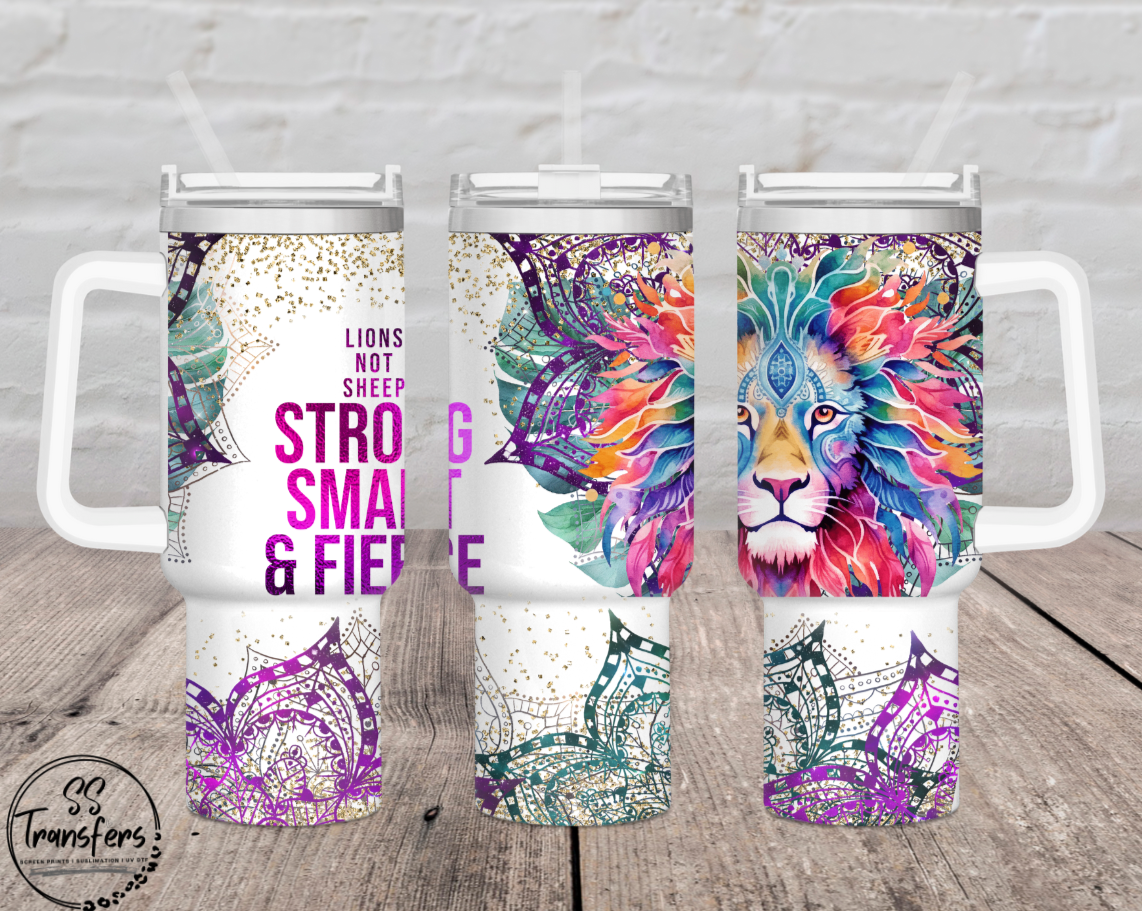 Strong Smart and Fierce 40oz UV Wrap