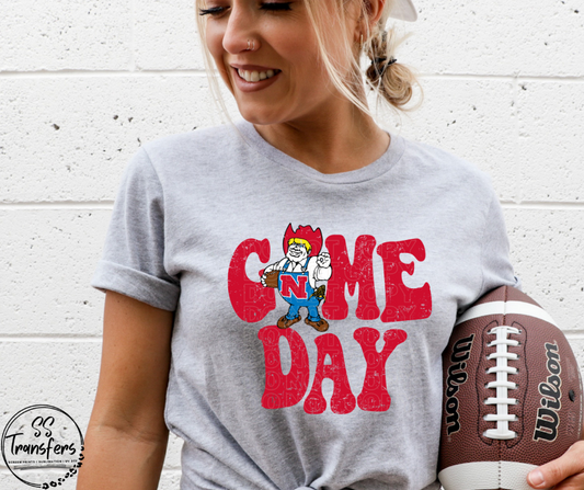 Vintage Game Day Nebraska DTF Transfer