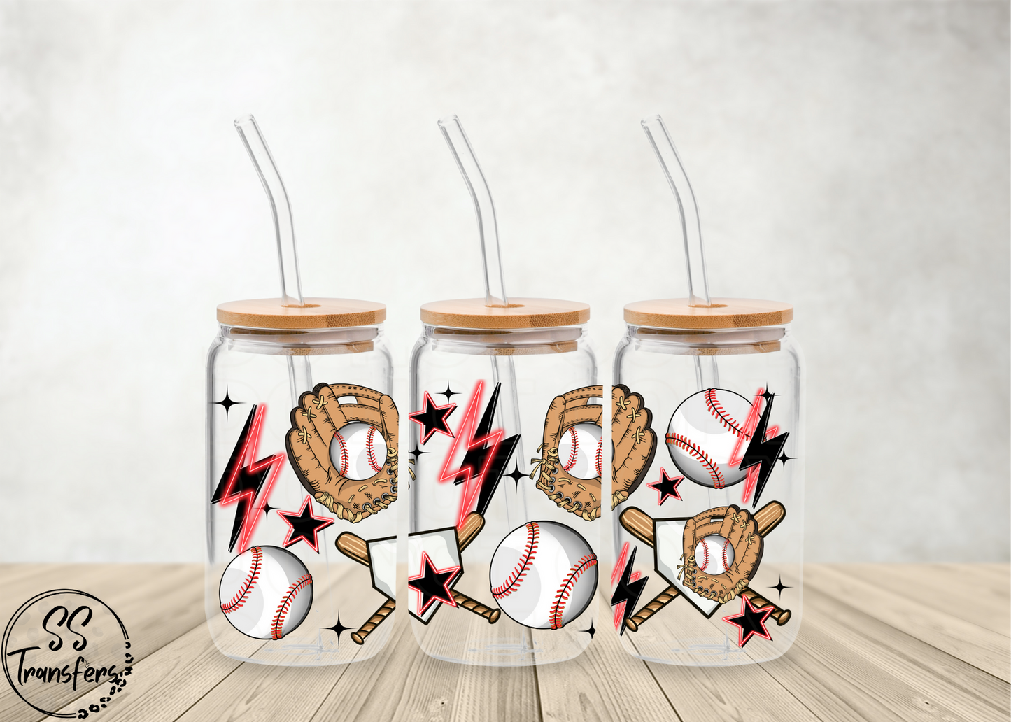 Baseball and Bolts Libbey UV Wrap