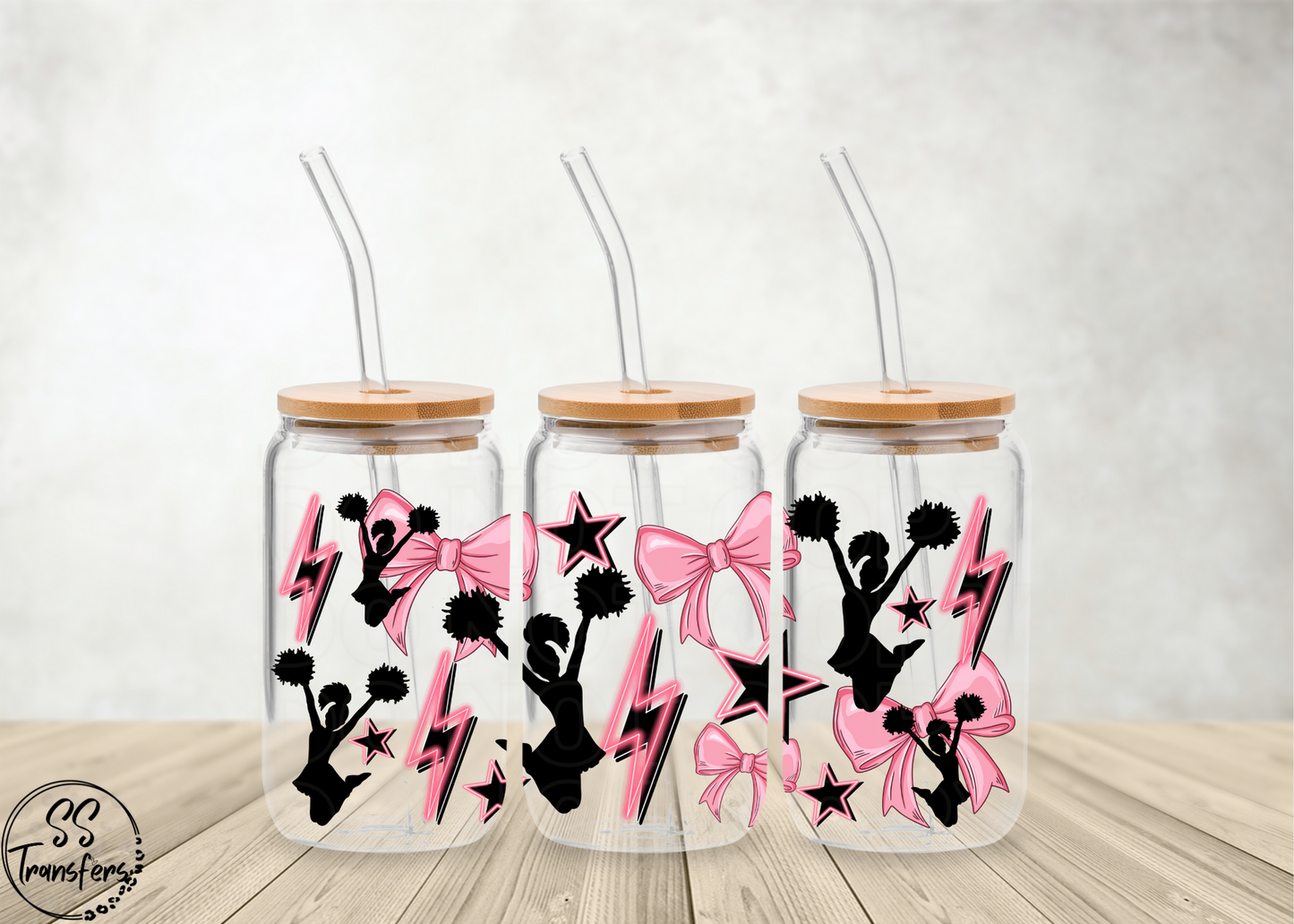 Cheer and Bows Libbey UV Wrap