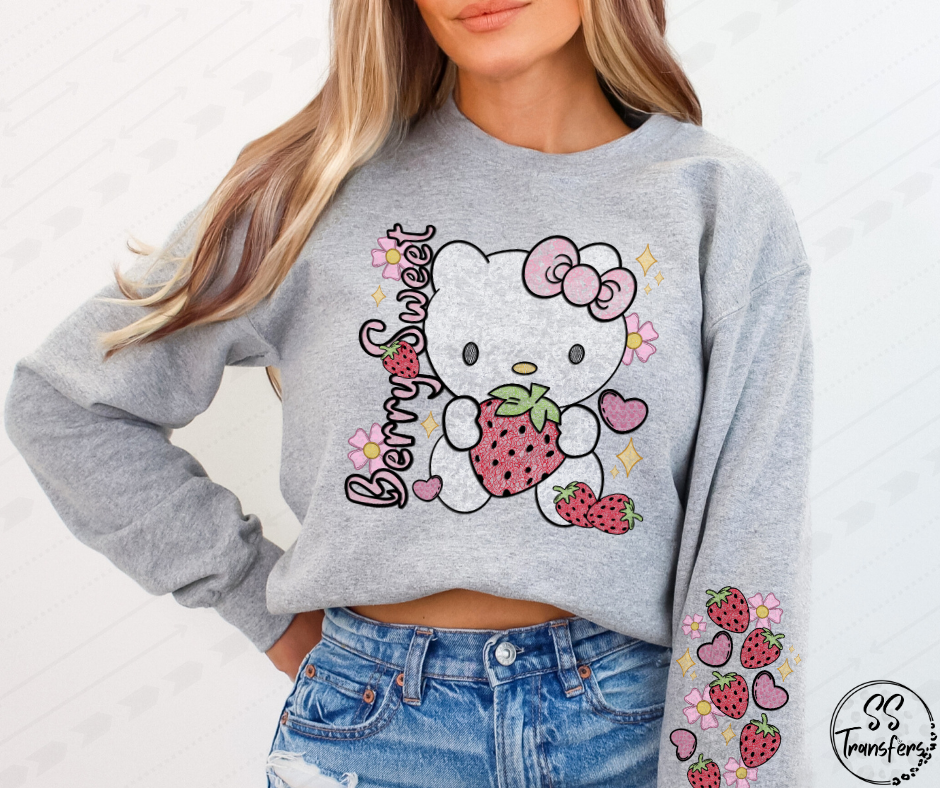 Kitty Faux Lace (w/Sleeve Option) DTF Transfer