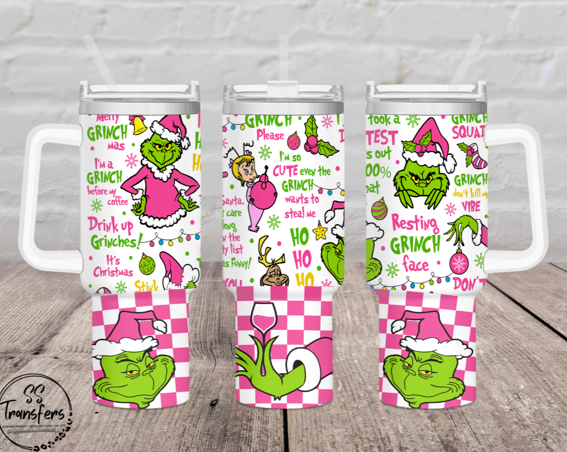 Pink Green Guy 40oz UV Wrap