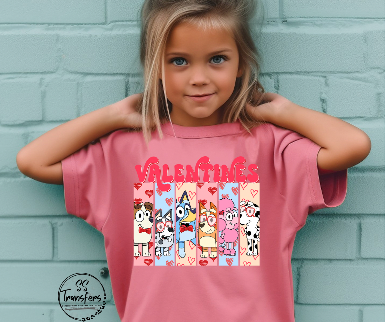 Valentine’s B Dogs DTF Transfer