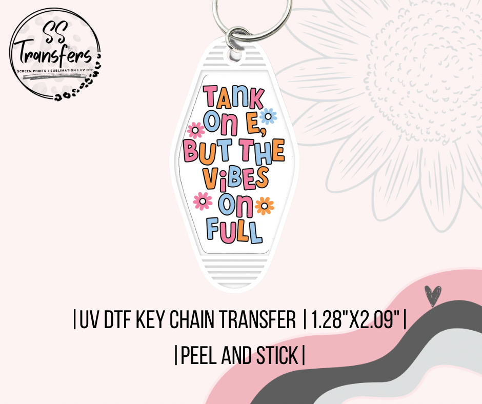 Tank on E (Multiple Colors) UV Motel Keychain