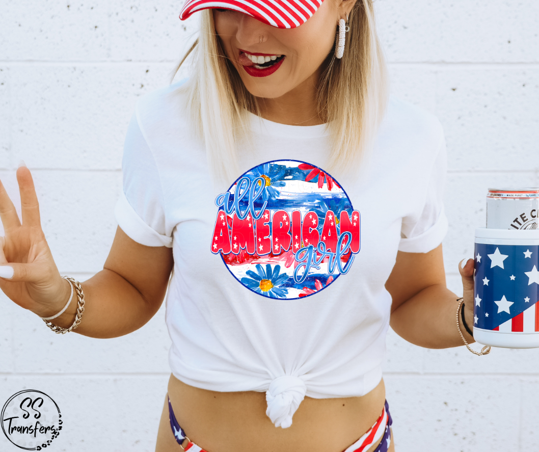 All American Girl DTF Transfer