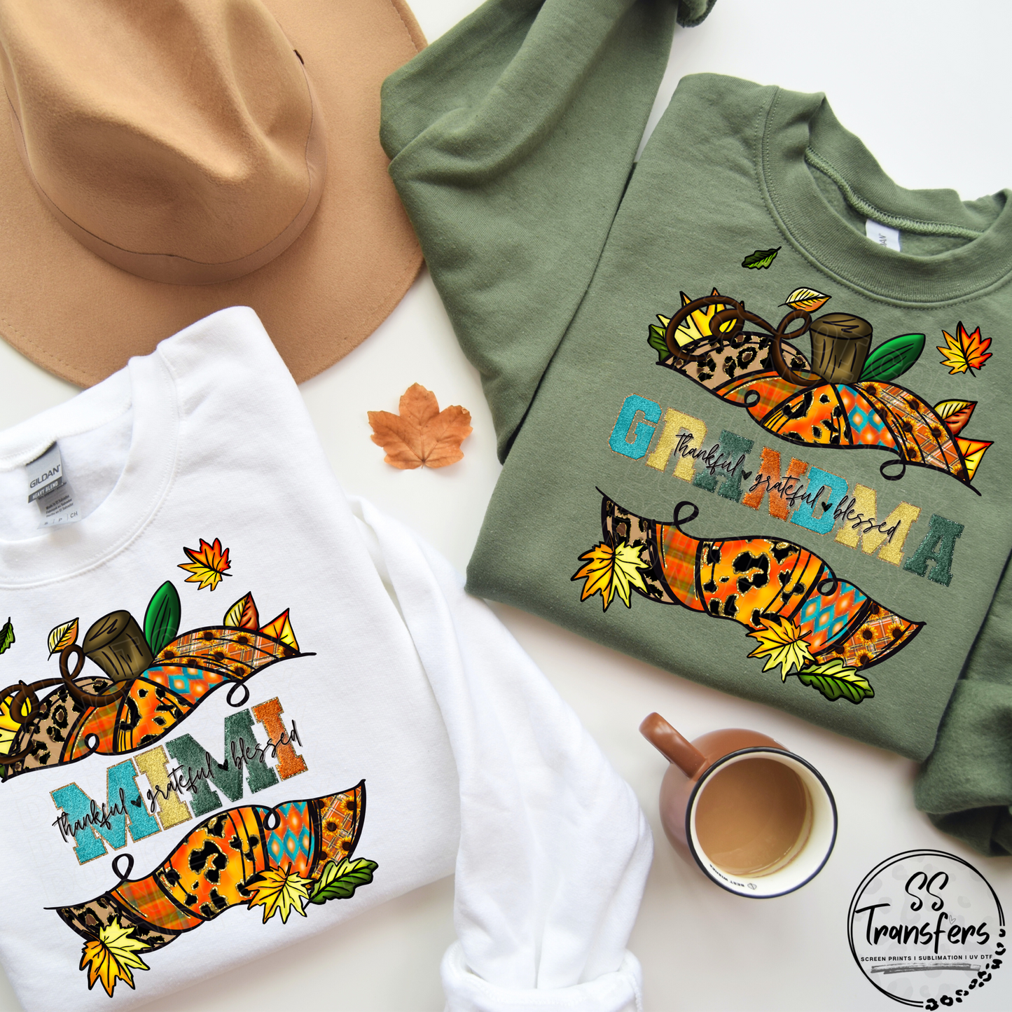 Thankful-Grateful-Blessed Custom Pumpkin *SS Exclusive*