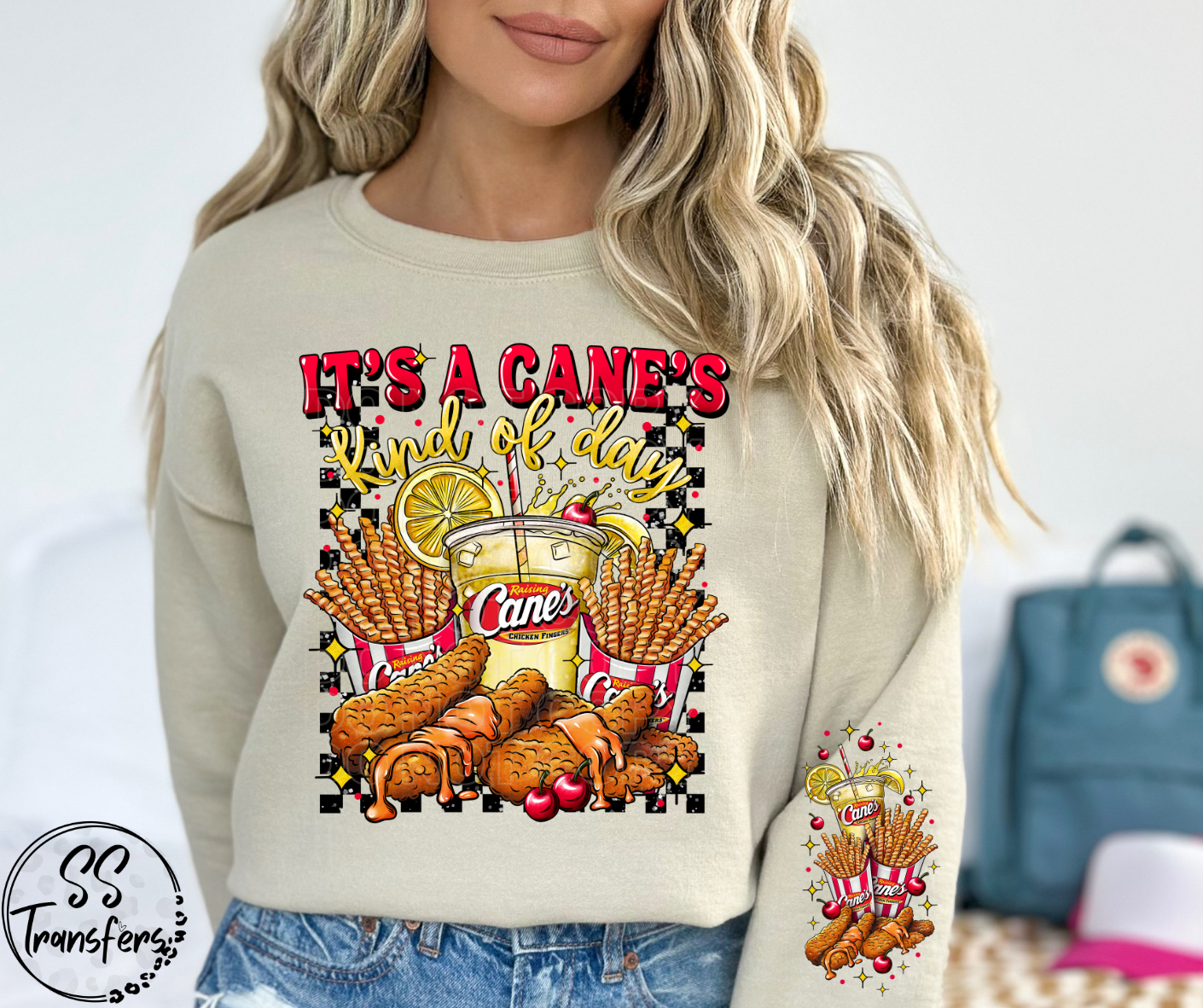 Cane’s Kind of Day-Lemonade or Shake Option (w/Sleeve Option) DTF Transfer