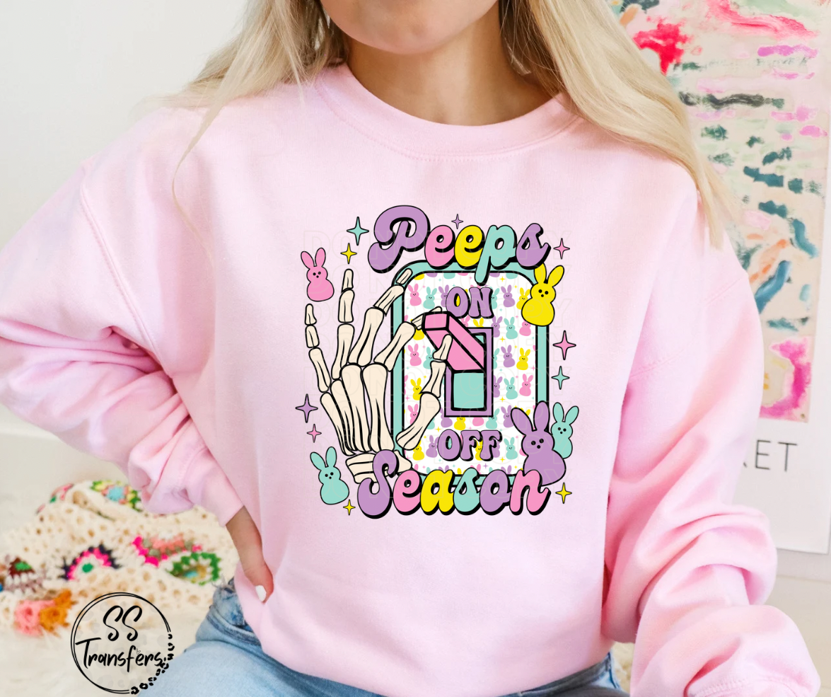 Peeps Season On/Off Switch DTF Transfer