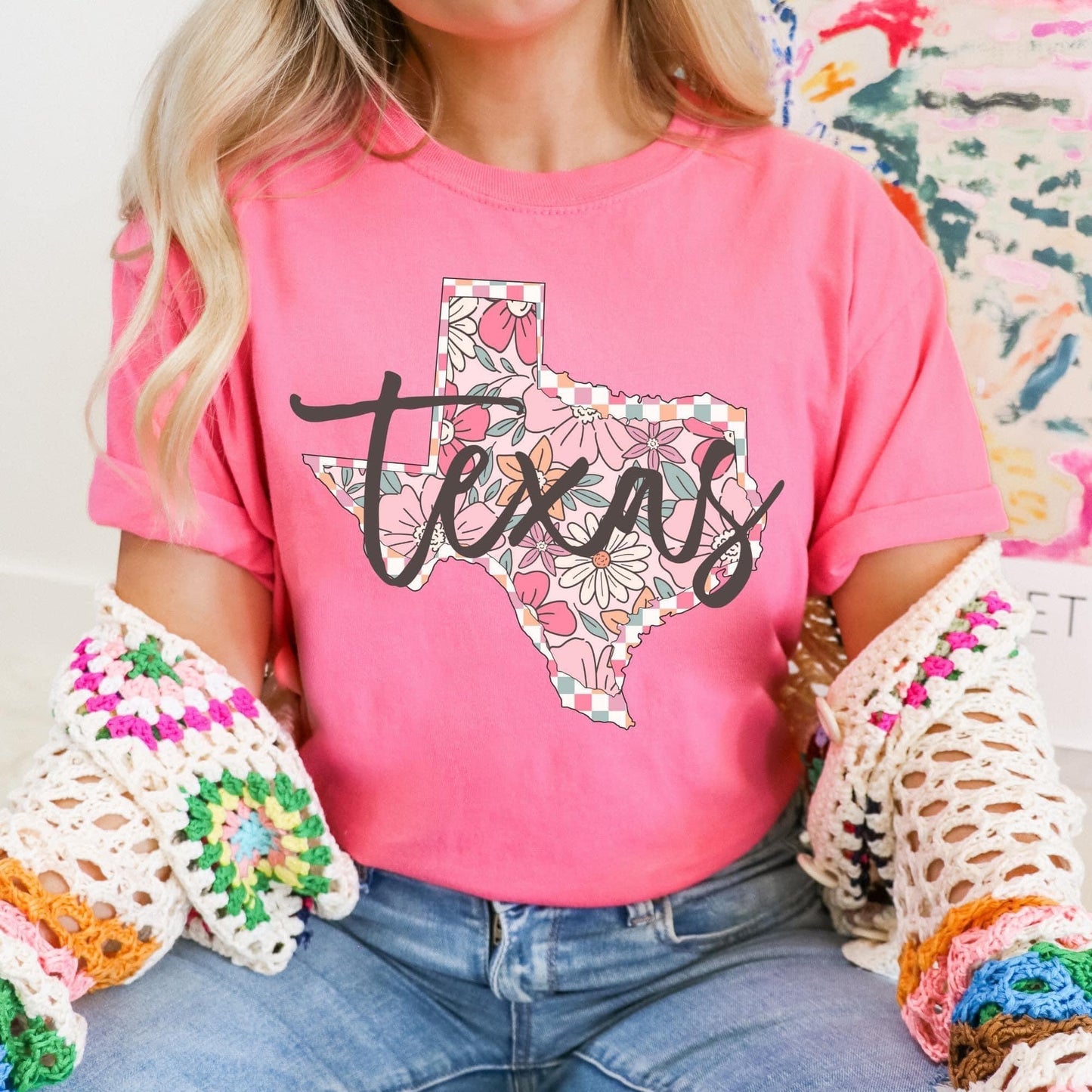 Floral States DTF Transfer