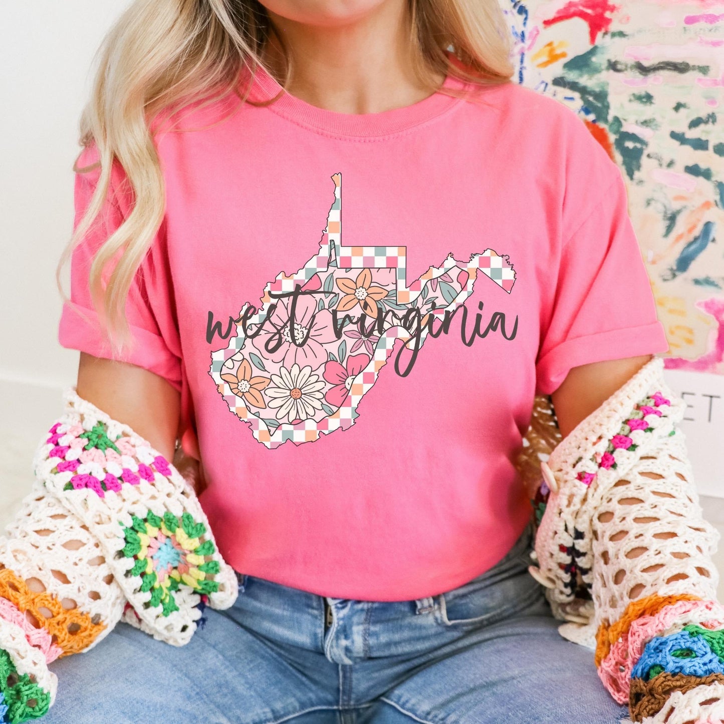 Floral States DTF Transfer