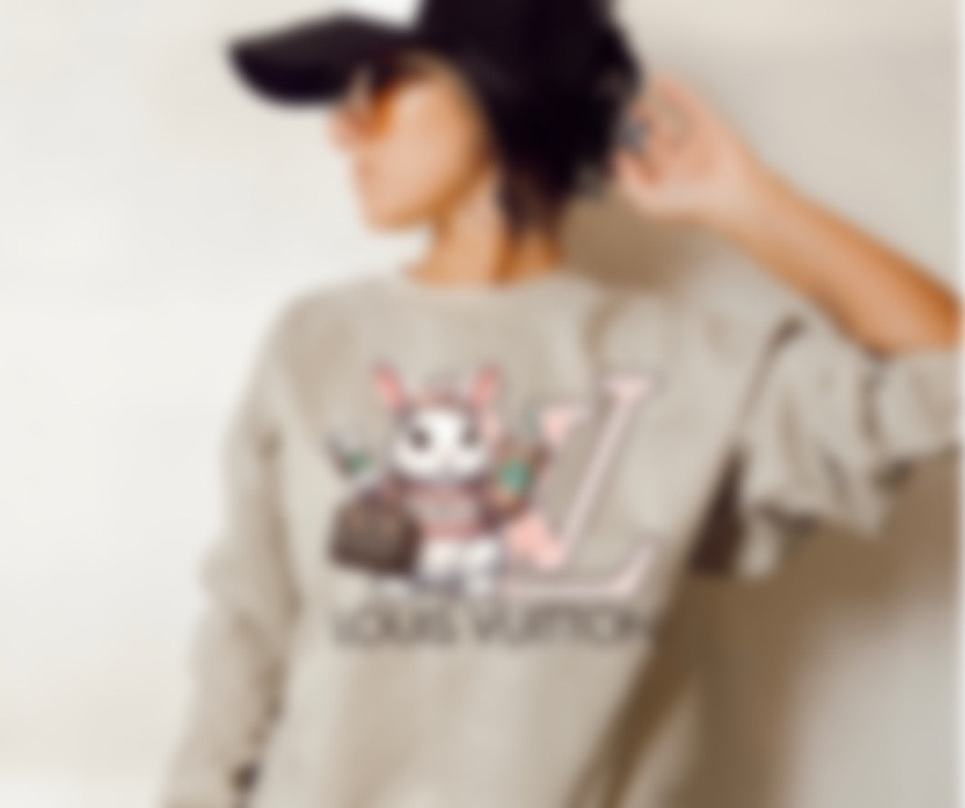 *FB Exclusive* Pink Writing Coffee Bunny (Multiple Options) DTF Transfer