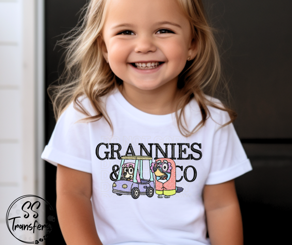 & Co. Faux Embroidered (Multiple Choices) DTF Transfer