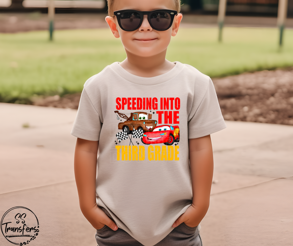 Speeding Into.. (PreK-5th grade) DTF Transfer