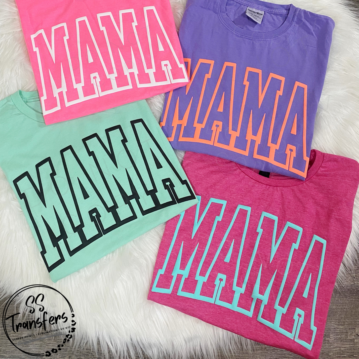 MAMA PUFF (Multiple Colors) Screen Print Transfer