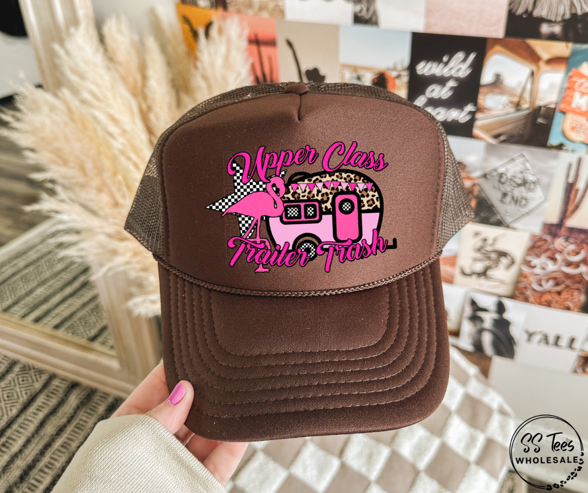 Upper Class Trailer Trash Hat DTF/Sub Transfer