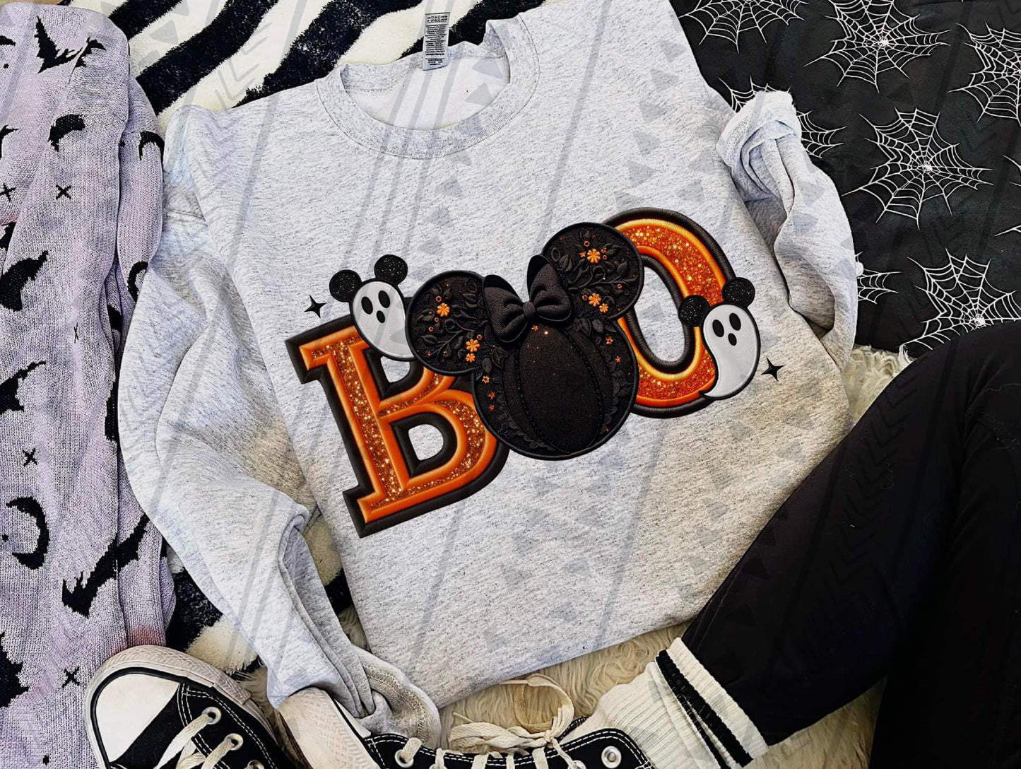 Boo Faux Embroidered (multiple choices) DTF Transfer