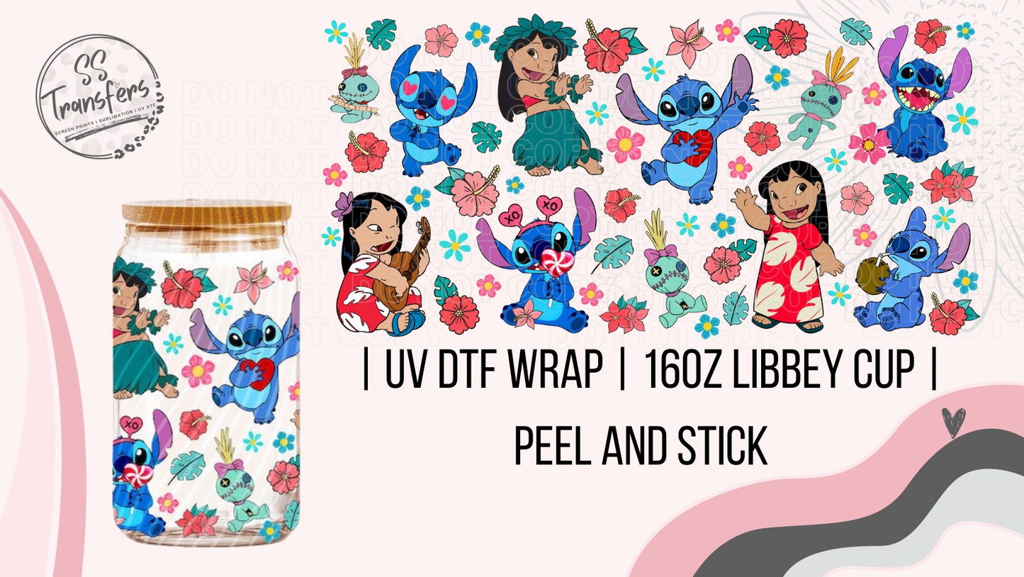 Aloha Lilo Friends Libbey UV Wrap