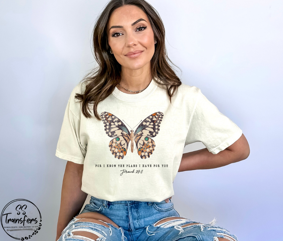 For I Know The Plans I Have For You DTF Transfer