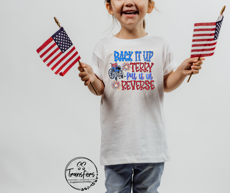 Back it up Terry DTF Transfer