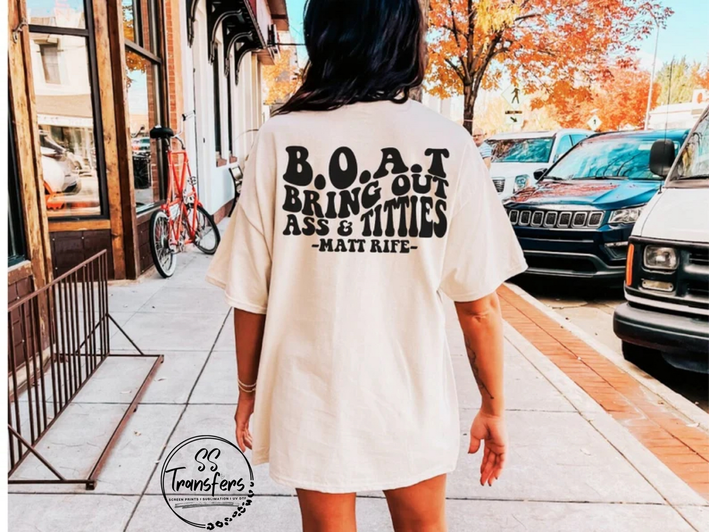 B.O.A.T.S Screen Print Transfer