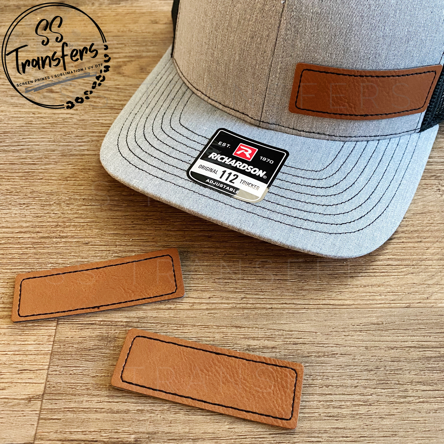 Blank Small Rectangle Leather Patch