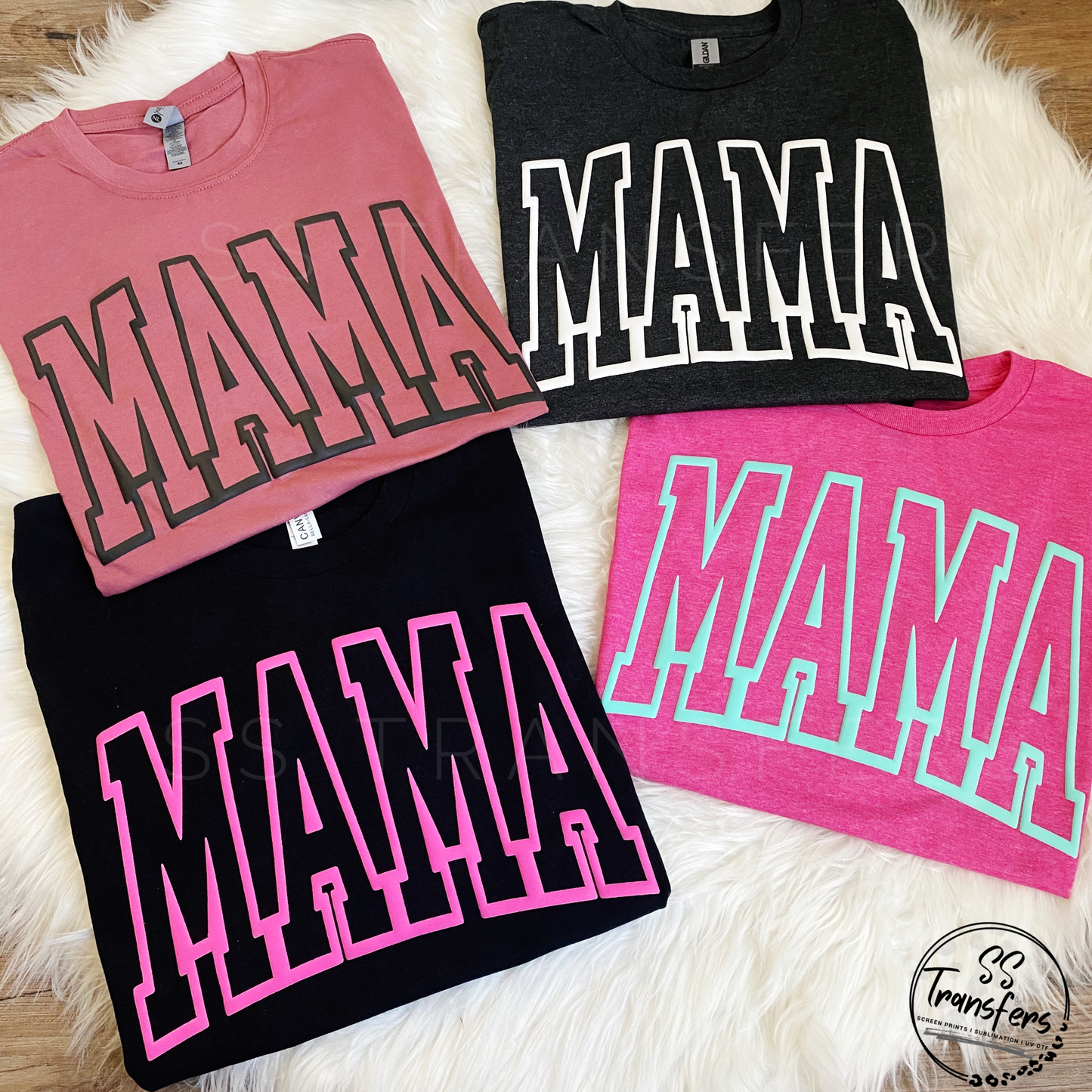 MAMA PUFF (Multiple Colors) Screen Print Transfer