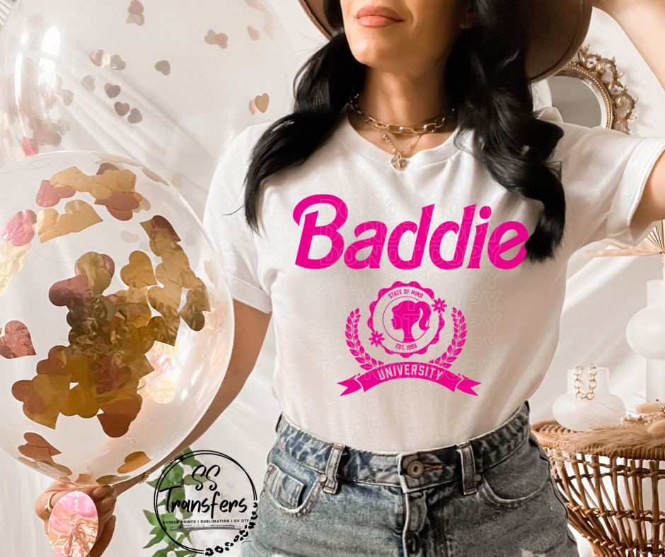 Baddie University DTF Transfer