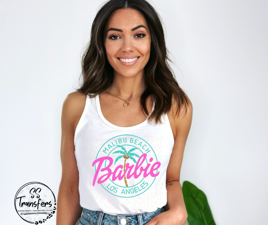 Malibu Beach Barb DTF Transfer