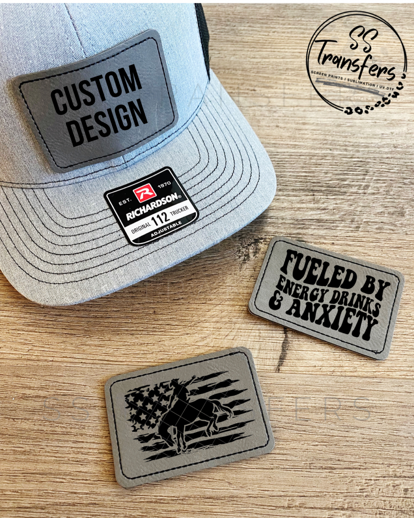 Custom Rectangle Leather Patch