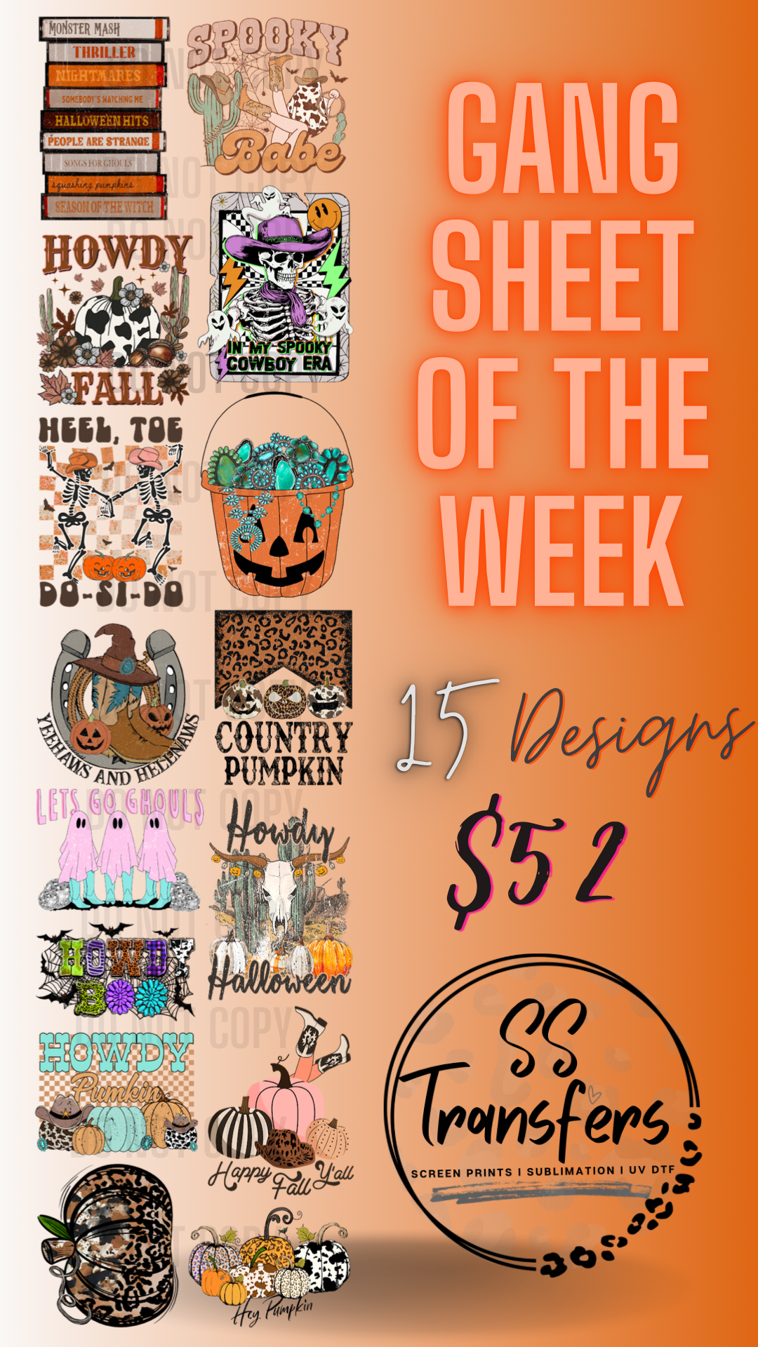 Themed Gang Sheet of the Week