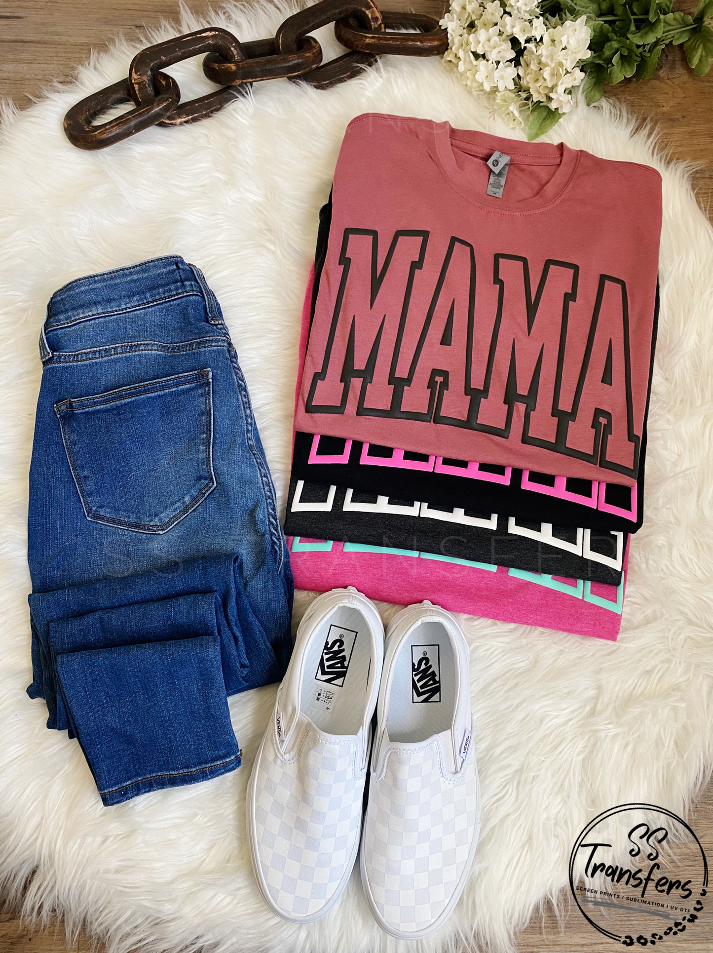 MAMA PUFF (Multiple Colors) Screen Print Transfer