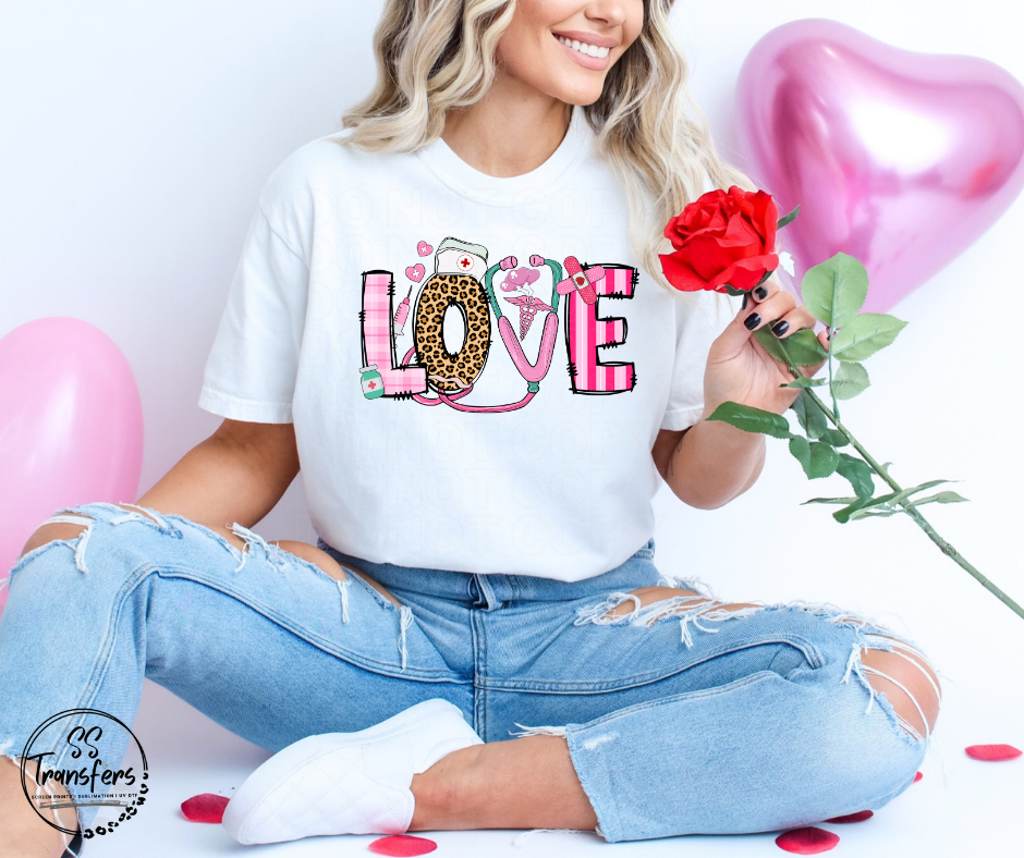 Nurse Love DTF Transfer