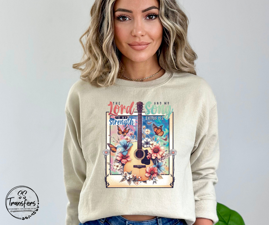 The Lord Is My Strength DTF Transfer