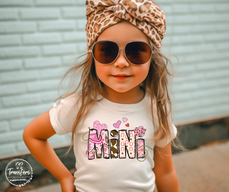 Western Valentine Mini DTF Transfer