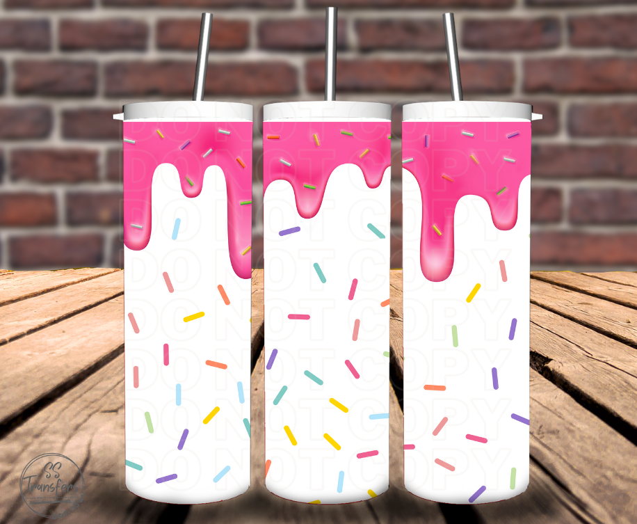 Sprinkled Donut Drips Sub Tumbler Transfer