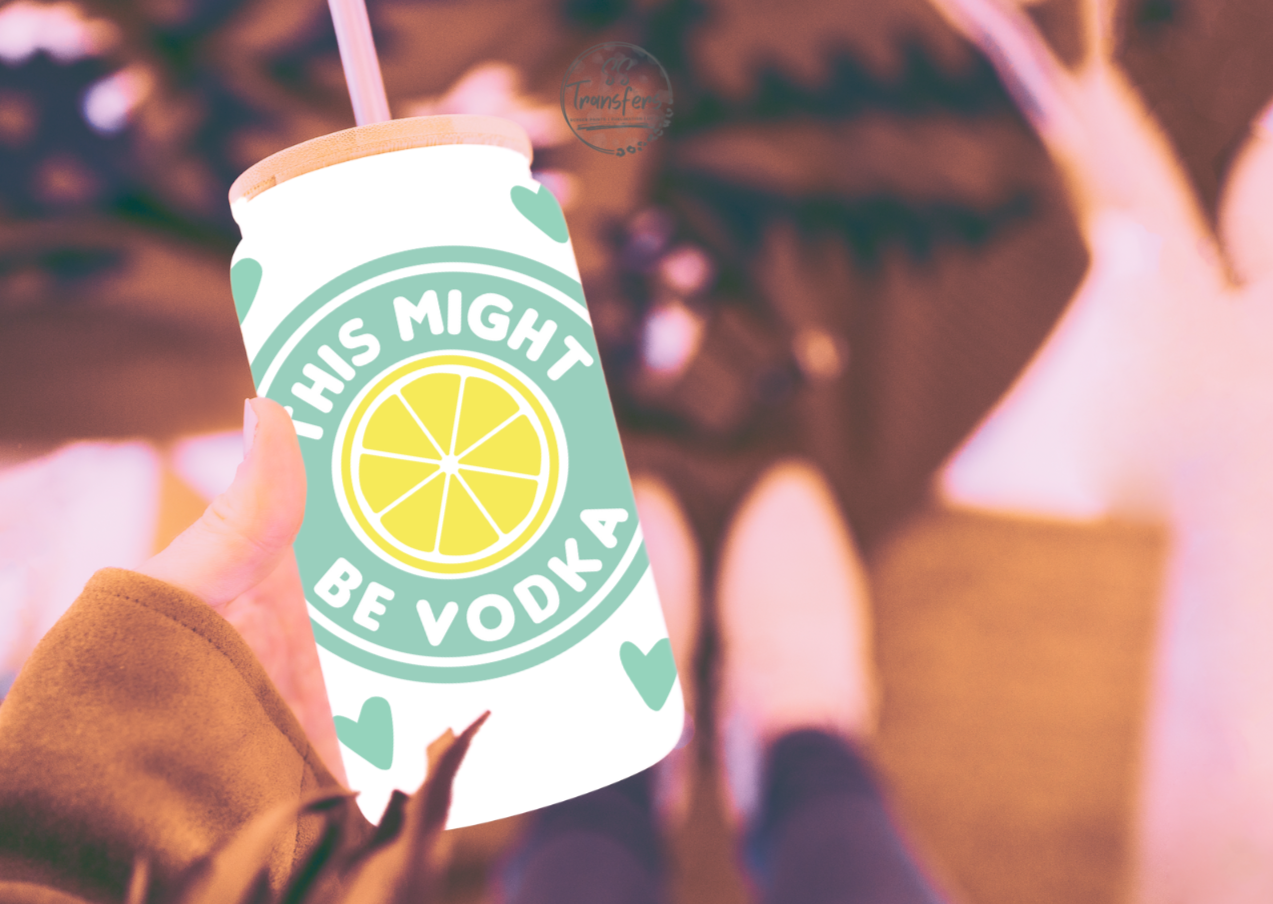 Lemon Vodka Libbey UV Wrap