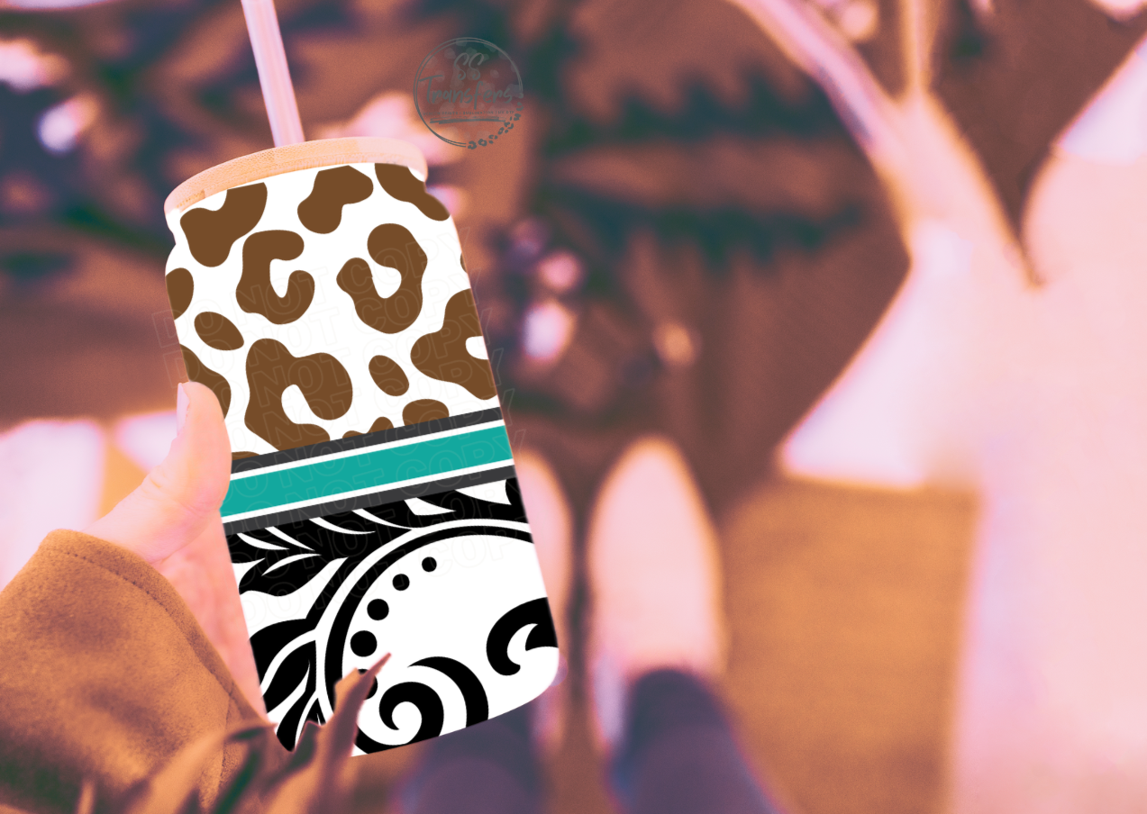 Paisley and Leopard Libbey UV Wrap