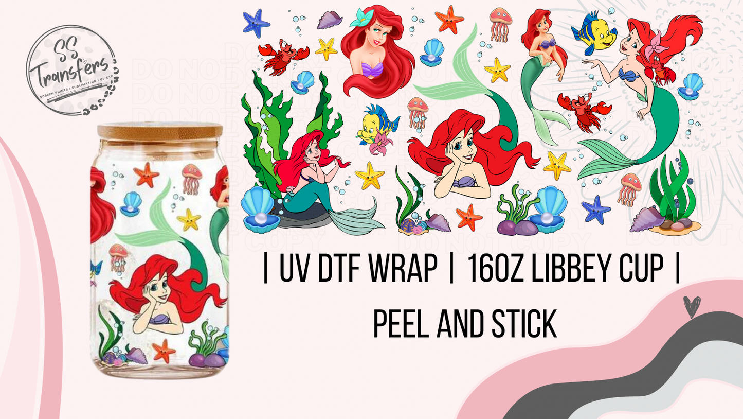 Mermaid and Friends Libbey UV Wrap