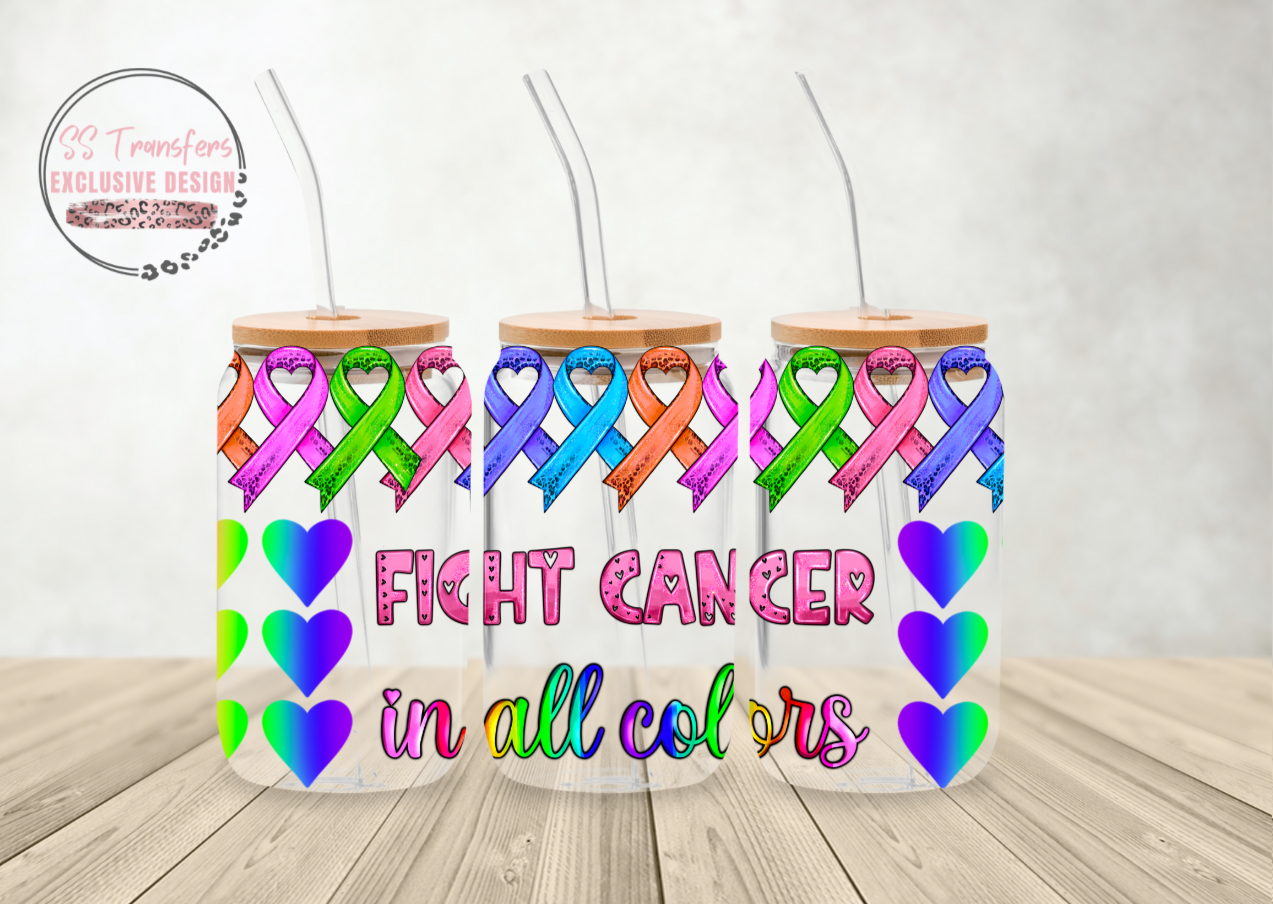 Fight Cancer in All Colors Libbey UV Wrap * EXCLUSIVE*