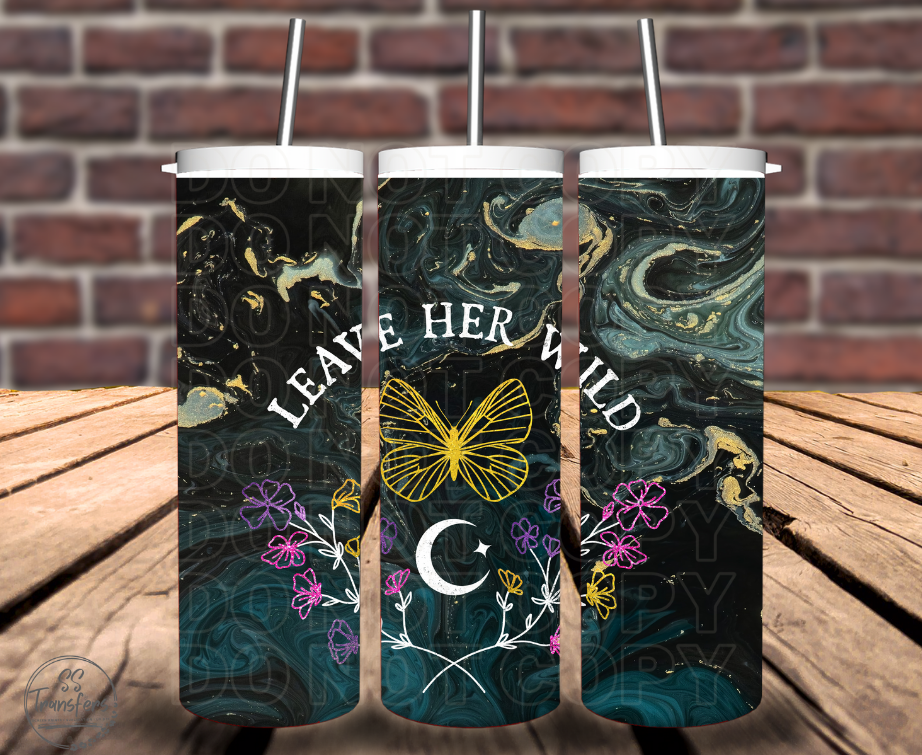 Leave Her Wild Sub Tumbler Transfer