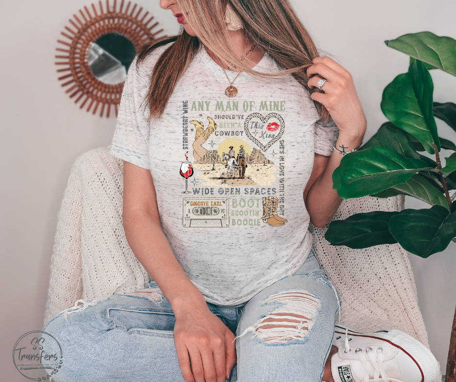90's Country Screen Print Transfer