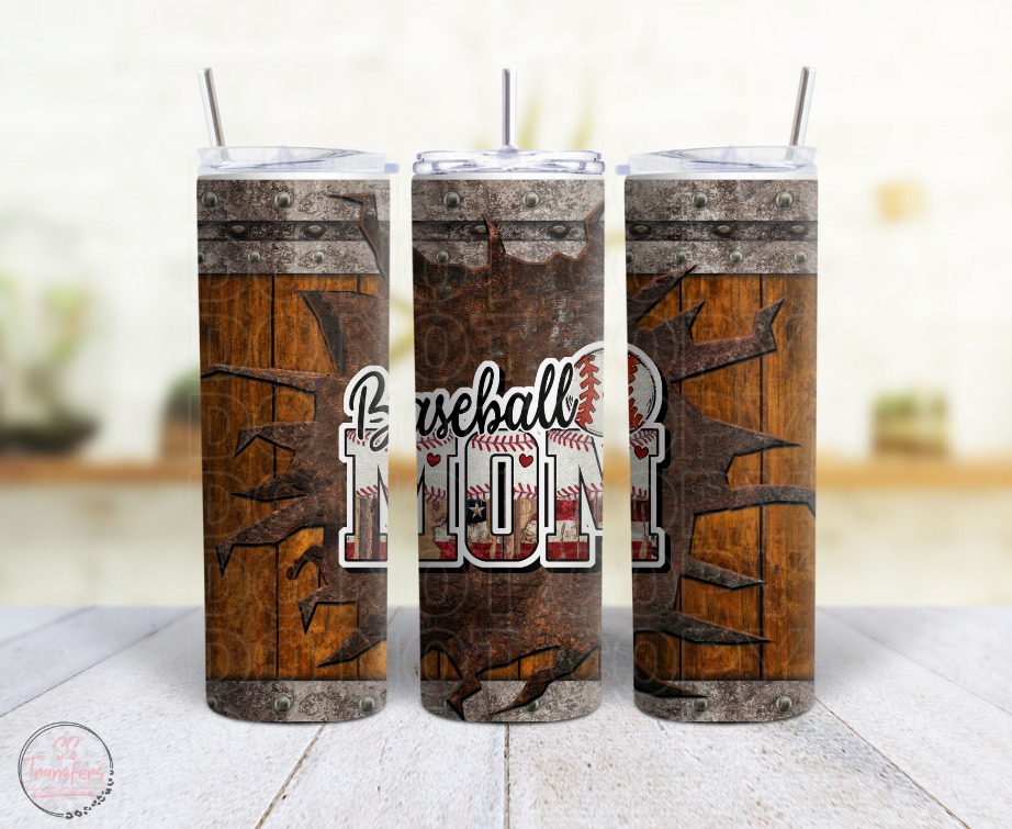 Baseball Mom Sub Tumbler Transfer